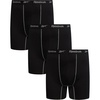 image:imageReebok Mens Boxer Briefs 3 Pack Big amp Tall MoistureWicking Mens Underwear  Precise 2XL4XL Inseam Sizing QuickDry Flexible Fabric Stays Comfortable Through Training and TravelSolid Black