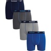 image:imageReebok Mens Boxer Briefs 4 Pack Soft Athletic Boxers with Contour Pouch  Smooth Soft Feel Designed for Everyday Comfort Elastic Waistband Stays in Place Without IrritationRoyal BlueLight GreyDark GreyMaritime Blue
