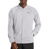 image:imageReebok Mens Classics Basketball Matte Snap Jacket Standard Fit Lightweight Poly FabricLeisure Grey