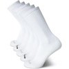 image:imageReebok Mens Crew Socks  Moisture Wicking Athletic Cushioned Socks 5 Pack  Stretch Performance Reinforced Heel amp Toe Arch Support Mid Calf StayUp Cuff Shoe Size 6125Classic White