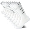 image:imageReebok Mens Crew Socks  Moisture Wicking Cushioned Athletic Socks 10 Pack  Stretch Performance Reinforced Heel amp Toe Arch Support Mid Calf StayUp Cuff Shoe Size 6125Bright White