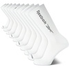 image:imageReebok Mens Crew Socks  Moisture Wicking Cushioned Athletic Socks 10 Pack  Stretch Performance Reinforced Heel amp Toe Arch Support Mid Calf StayUp Cuff Shoe Size 6125All White
