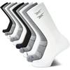 image:imageReebok Mens Crew Socks  Moisture Wicking Cushioned Athletic Socks 10 Pack  Stretch Performance Reinforced Heel amp Toe Arch Support Mid Calf StayUp Cuff Shoe Size 6125BlackWhiteGrey