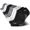 image:imageReebok Mens Low Cut Socks Cushioned Moisture Wicking Athletic Socks 12 Pack  Stretch Performance Reinforced Heel amp Toe Arch Support Low Cut No Show Shoe Size 6125BlackGreyWhite