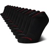 image:imageReebok Mens Low Cut Socks Moisture Wicking Cushioned Athletic Socks 12 Pack  Stretch Performance Reinforced Heel amp Toe Arch Support Low Cut No Show Shoe Size 6125Classic Black