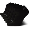 image:imageReebok Mens Low Cut Socks Moisture Wicking Cushioned Athletic Socks 6 Pack  Stretch Performance Reinforced Heel amp Toe Arch Support Low Cut No Show Shoe Size 6125All Black