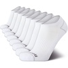 image:imageReebok Mens Low Cut Socks Moisture Wicking Cushioned Athletic Socks 8 Pack  Stretch Performance Reinforced Heel amp Toe Arch Support Low Cut No Show Shoe Size 6125All White