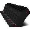 image:imageReebok Mens Low Cut Socks Moisture Wicking Cushioned Athletic Socks 8 Pack  Stretch Performance Reinforced Heel amp Toe Arch Support Low Cut No Show Shoe Size 6125Pure Black