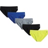 image:imageReebok Mens Low Rise Briefs 5 Pack Athletic Underwear with Contour PouchBlackSurf the WebPrimroseMonumentBlack