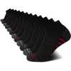 image:imageReebok Mens Quarter Socks Arch Support Performance Cushioned Socks 12 Pack  Stretch Performance Fabric Cushioned Arch Support Reinforced Heel amp Toe Shoe Size 6125BlackGrey Stripe