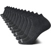 image:imageReebok Mens Quarter Socks Performance Arch Support Cushioned Socks 12 Pack  Stretch Performance Fabric Cushioned Arch Support Reinforced Heel amp Toe Shoe Size 6125All Grey