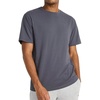 image:imageReebok Mens Short Sleeve Crewneck Embroidered TShirt Standard Fit Lightweight Stretch Cotton FabricEbony  Vector Embroidery