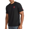 image:imageReebok Mens Small Logo Crewneck TShirt Standard Fit Lightweight CottonPoly Jersey FabricBlack  Globe
