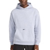 image:imageReebok Mens Transition Hoodie Oversized Fit Midweight Cottonpoly Fleece FabricGrey Heather