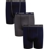 image:imageReebok Mens Underwear  3 Pack Performance Mens Big amp Tall Boxer Briefs  Lightweight Performance Fabric Wicks Away Sweat 7Inch Inseam Helps Reduce RideUp and Chafing All DayMaritime BlueDark GreyMaritime Blue