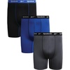 image:imageReebok Mens Underwear  3 Pack Performance Mens Big amp Tall Boxer Briefs  Lightweight Performance Fabric Wicks Away Sweat 7Inch Inseam Helps Reduce RideUp and Chafing All DaySurf the WebBlackBlackened Pearl