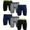image:imageReebok Mens Underwear  6 Pack Performance Mens Boxer Briefs with Pouch  Extra Thigh Coverage for a Secure Feel During Work and Workouts Smooth Design Helps Reduce IrritationBlue DepthsGreyBlack