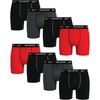 image:imageReebok Mens Underwear  8 Pack Performance Mens Boxer Briefs with Pouch  Stretch Performance Fabric Moves Naturally Without Feeling Restrictive Precise Inseam Sizing for Every SizeBlackRedGrey
