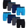 image:imageReebok Mens Underwear  8 Pack Performance Mens Boxer Briefs with Pouch  Stretch Performance Fabric Moves Naturally Without Feeling Restrictive Precise Inseam Sizing for Every SizeBlue DepthsBlackBlue DanubeBlackened Pearl