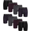 image:imageReebok Mens Underwear  8 Pack Performance Mens Boxer Briefs with Pouch  Stretch Performance Fabric Moves Naturally Without Feeling Restrictive Precise Inseam Sizing for Every SizePlum PerfectBlackened PearlBlackBlack Print