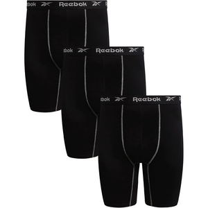 image:imageReebok Mens Boxer Briefs  3 Pack Big amp Tall Performance Mens Underwear  Extra Thigh Coverage Keeps Everything Streamlined Breathable AirflowDriven Ease for Work and Everyday WearJet Black