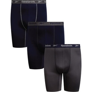 image:imageReebok Mens Boxer Briefs  3 Pack Big amp Tall Performance Mens Underwear  Extra Thigh Coverage Keeps Everything Streamlined Breathable AirflowDriven Ease for Work and Everyday WearMaritime BlueDark GreyMaritime Blue