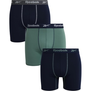 image:imageReebok Mens Boxer Briefs  3 Pack MoistureWicking Stretch Contour Pouch  Lightweight Performance Fabric Keeps You Cool Dry and Comfortable Flexible Fabric Supports Movement All DayMaritime BlueDark ForestMaritime Blue