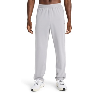 image:imageReebok Mens Classics Basketball Matte Snap Pant Standard Fit 31 Inseam Lightweight Poly FabricLeisure Grey