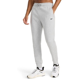 image:imageReebok Mens CottonPoly Fleece Jogger SweatpantGrey Heather  Motion Core