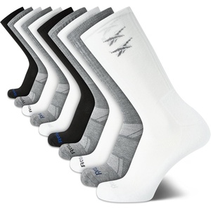 image:imageReebok Mens Crew Socks  Moisture Wicking Cushioned Athletic Socks 10 Pack  Stretch Performance Reinforced Heel amp Toe Arch Support Mid Calf StayUp Cuff Shoe Size 6125BlackWhiteGrey