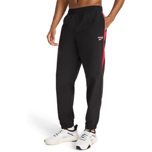 image:imageReebok Mens Cross Check Woven Pant Standard Fit Lightweight Nylon FabricBlack