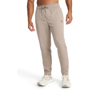 image:imageReebok Mens Dominator Pant Standard Fit 30 Inseam Lightweight Stretch Poly FabricDriftwood