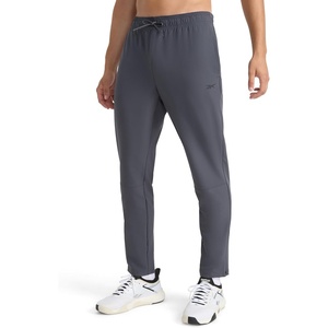 image:imageReebok Mens Dominator Pant Standard Fit 30 Inseam Lightweight Stretch Poly FabricEbony