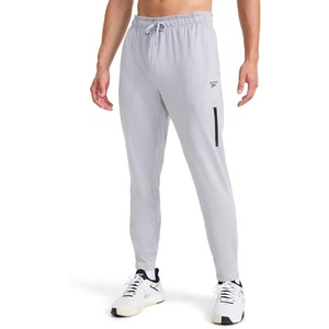 image:imageReebok Mens Dunk Jogger Standard Fit 30 Inseam Lightweight Stretch PolyBlend FabricGrey Heather