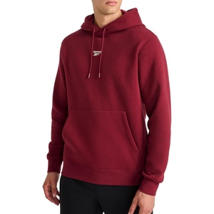 image:imageReebok Mens Finisher Hoodie Standard Fit Midweight CottonPoly Fleece FabricCabernet  Finisher