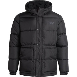 image:imageReebok Mens Heavyweight Insulated Quilted Puffer Jacket Water Resistant  Wind and Water Resistant Shell with BomberInspired Silhouette Bubble Quilting for Warmth Reliable Daily WearBlack