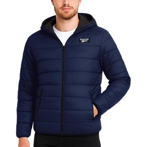 image:imageReebok Mens Lightweight Quilted Packable Puffer Jacket Plus Size 2X5X  Durable WeatherResistant Shell Blocks Wind and Light Moisture Structured Hood Secure Zip Pockets for Daily WearSolid Vector Navy