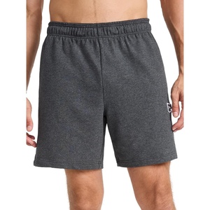 image:imageReebok Mens Locker 7 Short Standard Fit Midweight Stretch CottonPoly FabricCharcoal Heather