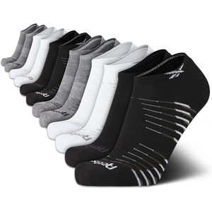 image:imageReebok Mens Low Cut Socks Cushioned Moisture Wicking Athletic Socks 12 Pack  Stretch Performance Reinforced Heel amp Toe Arch Support Low Cut No Show Shoe Size 6125BlackGreyWhite
