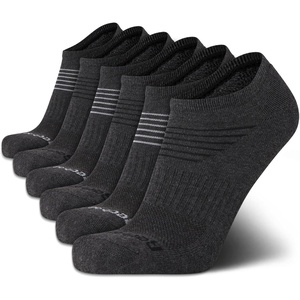 image:imageReebok Mens Low Cut Socks Moisture Wicking Cushioned Athletic Socks 6 Pack  Stretch Performance Reinforced Heel amp Toe Arch Support Low Cut No Show Shoe Size 6125Solid Grey