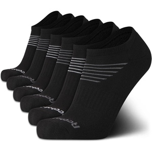 image:imageReebok Mens Low Cut Socks Moisture Wicking Cushioned Athletic Socks 6 Pack  Stretch Performance Reinforced Heel amp Toe Arch Support Low Cut No Show Shoe Size 6125Pure Black