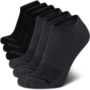 image:imageReebok Mens Low Cut Socks Moisture Wicking Cushioned Athletic Socks 6 Pack  Stretch Performance Reinforced Heel amp Toe Arch Support Low Cut No Show Shoe Size 6125GreyBlack