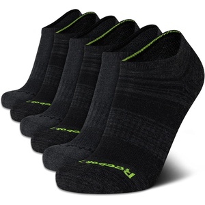 image:imageReebok Mens Low Cut Socks Moisture Wicking Cushioned Athletic Socks 6 Pack  Stretch Performance Reinforced Heel amp Toe Arch Support Low Cut No Show Shoe Size 6125BlackGrey Logo