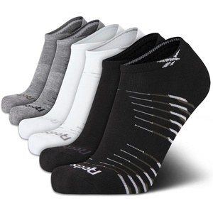 image:imageReebok Mens Low Cut Socks Moisture Wicking Cushioned Athletic Socks 6 Pack  Stretch Performance Reinforced Heel amp Toe Arch Support Low Cut No Show Shoe Size 6125BlackGreyWhite
