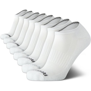 image:imageReebok Mens Low Cut Socks Moisture Wicking Cushioned Athletic Socks 8 Pack  Stretch Performance Reinforced Heel amp Toe Arch Support Low Cut No Show Shoe Size 6125White