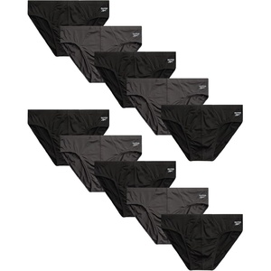 image:imageReebok Mens Low Rise Briefs  10 Pack Performance Mens Underwear with Pouch  Redefine your daily essentials with the Reebok Mens Low Rise Briefs  10 Pack Soft Cotton Underwear Briefs with Supportive CBlackCharcoal