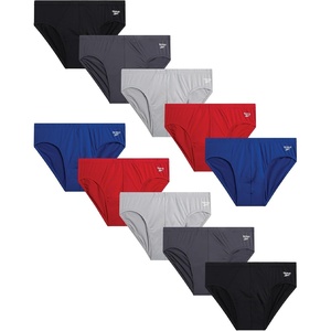 image:imageReebok Mens Low Rise Briefs  10 Pack Performance Mens Underwear with Pouch  Redefine your daily essentials with the Reebok Mens Low Rise Briefs  10 Pack Soft Cotton Underwear Briefs with Supportive CBlackblackened Pearlsalsaalloyblue