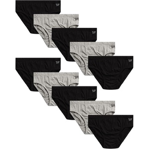 image:imageReebok Mens Low Rise Briefs 10 Pack Soft Stretch Cotton Underwear Briefs  Low Rise Cut Sits Comfortably Below the Waist for a Smooth Fit Under Jeans or Joggers Reduces IrritationBlackGrey