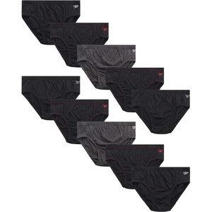 image:imageReebok Mens Low Rise Briefs 10 Pack Soft Stretch Cotton Underwear Briefs  Low Rise Cut Sits Comfortably Below the Waist for a Smooth Fit Under Jeans or Joggers Reduces IrritationBlackCharcoal Heather