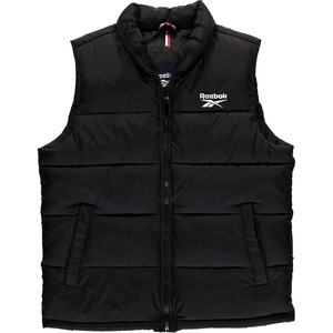 image:imageReebok Mens Midweight Insulated Quilted Puffer Vest Full Zip with Pockets  Warm Sleeveless Layer Without Bulk WaterResistant Shell Zip Pockets Easy OverSweatshirt Wear for OutdoorsBlack Ink